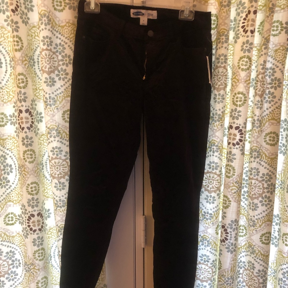 Purple Velvet Skinny Jeans
